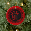 Search for red dragon christmas tree decorations Black