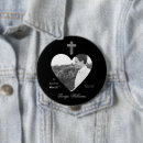 Search for heart shaped badges In loving memory