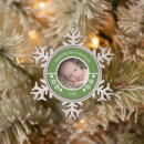Search for pewter photo christmas tree decorations Green