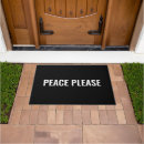Search for peace sign doormats Protest