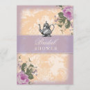 Search for teapot bridal shower invitations Peach