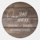 Search for rehearsal wedding stickers Rustic