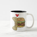 Search for burger and fries mugs Funny