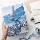 Search for winter scene wrapping paper Mountains
