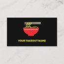 Search for asian food business cards Chopsticks