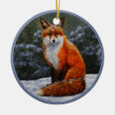Search for red fox christmas tree decorations Dogs