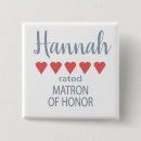 Search for honour square badges Bridal party