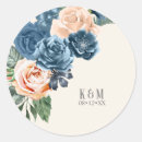 Search for peach and blue wedding stickers Roses