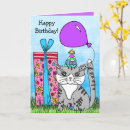 Search for kitty cat birthday cards Colourful
