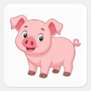 Search for pig cartoon stickers Kawaii