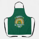 Search for irish rainbow aprons Shamrock