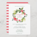 Search for christmas wedding invitations Watercolor flowers