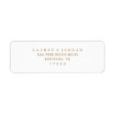 Search for invitation return address stickers Gold