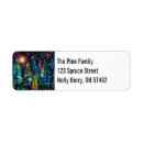 Search for whimsical tree return address labels Winter