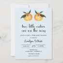 Search for two little cuties invitations Twins