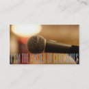 Search for master of ceremony business cards Microphone