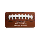 Search for football return address labels Touchdown
