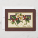 Search for round christmas cards Holly