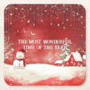 Search for winter snow scene coasters Snowman
