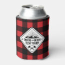 Search for plaid can coolers Red and black plaid