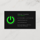 Search for powerful business cards Black