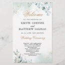 Search for burgundy and gold wedding programs Watercolor