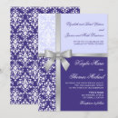 Search for lilac damask invitations Silver