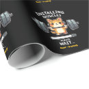 Search for funny for the gym wrapping paper Fitness