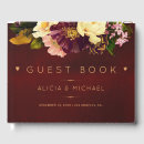 Search for burgundy guest books Burgundy and gold
