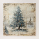 Search for vintage christmas tree puzzles Watercolor