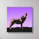 Search for howling canvas prints Sunset