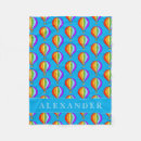 Search for hot air balloon blankets Blue