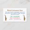 Search for saxophone business cards Instrument