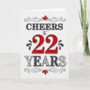 Search for 22nd birthday cards Red