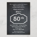 Search for chalkboard 50th birthday invitations Party