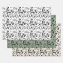 Search for winter forest animal wrapping paper Rabbit