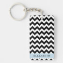 Search for black and white chevron key rings Geometric pattern