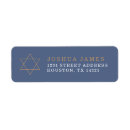 Search for jewish return address labels Blue