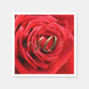 Search for red rose napkins Elegant