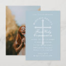 Search for blue first communion invitations Eucharist