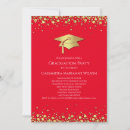 Search for school colors graduation invitations Gold