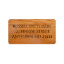 Search for oak return address labels Wood