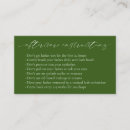 Search for olive green business cards Simple