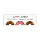 Search for donut return address labels Pink