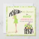 Search for lime green baby shower invitations Zebra