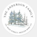 Search for forest trees return address labels Modern
