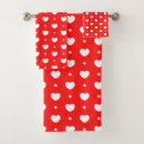 Search for red heart bath towels Unique