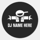 Search for dj with headphones stickers Disc jockey