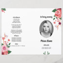 Search for roses funeral programs Memorial program