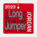 Search for jumping christmas tree decorations Long jump